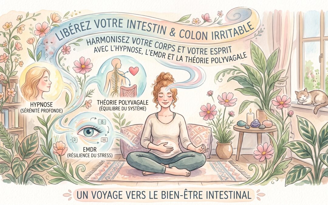 Intestin irritable, côlon irritable,  douleurs abdominales …  avec l’hypnose, l’emdr et la théorie polyvagale.